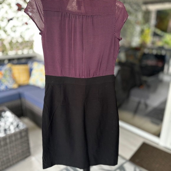 212 Collection Purple and Black Sheath Dress Cap Sleeve - Picture 4 of 4